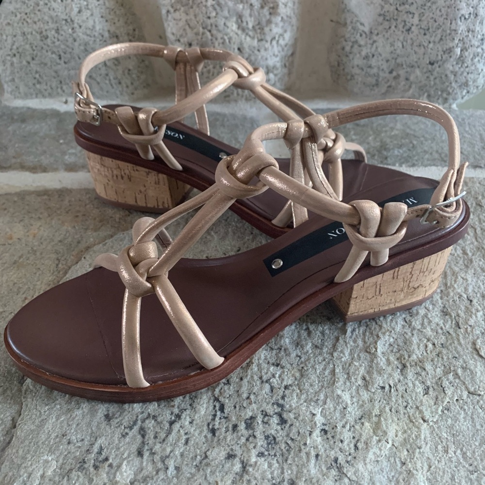 🆕 SUNDANCE rose gold strappy sandals